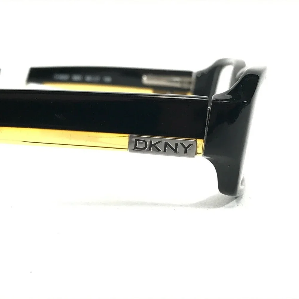 DKNY Eyeglasses Frames DY4537 3001 Black Yellow Rectangular Full Rim 49-17-135